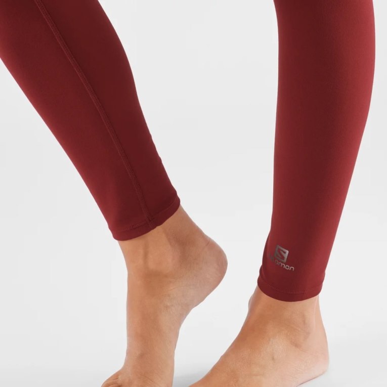 Calça Legging Salomon Cross Multi 28'' Feminino Vermelhas | PT P57120